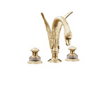 Swan Widespread Bathroom Faucet with Drain Assembly