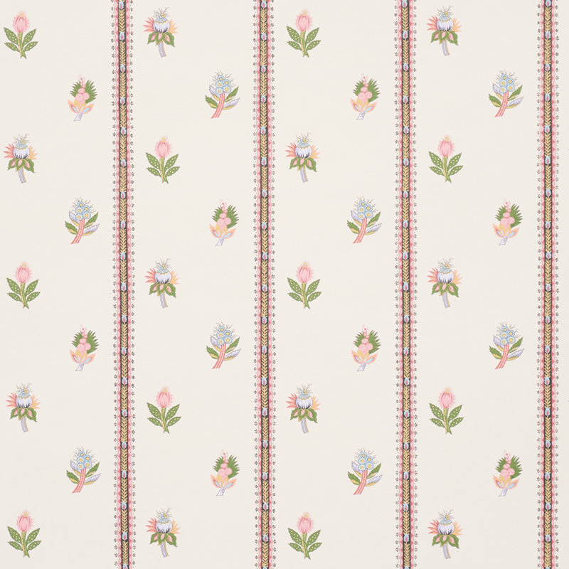 Papier peint Les Fleurs Exotiques, Rosé antique