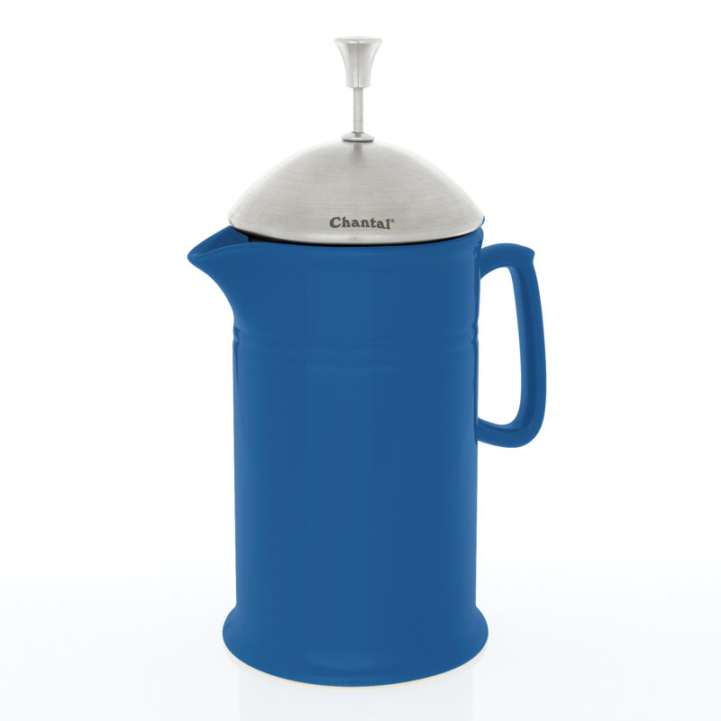 Chantal 4-Cup French Press Coffee Maker, Cove Blue