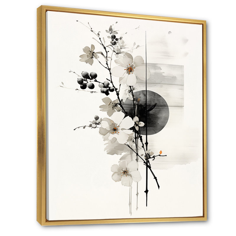Art asiatique sur toile, impression de style encre Sumi - Chios Asian Art Fashion Sumi, H 32 po x l 24 po x P 1 po