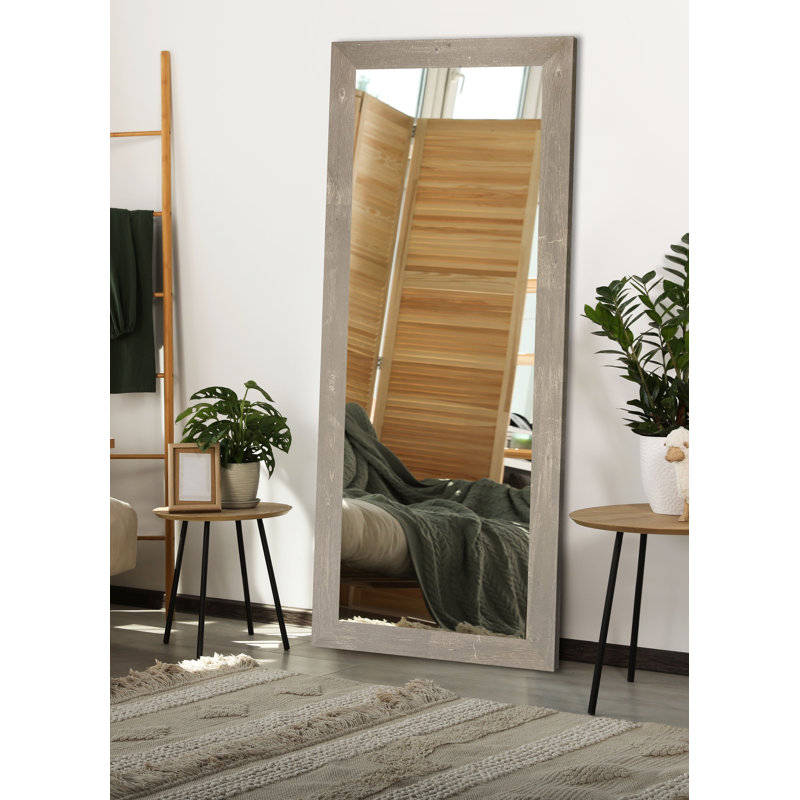 Miroir décoratif, 33 po x 72 po, Brun récolte