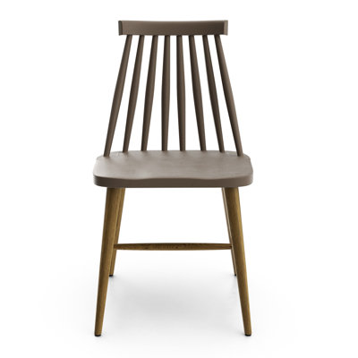 Chaise d'appoint à dossier en lattes