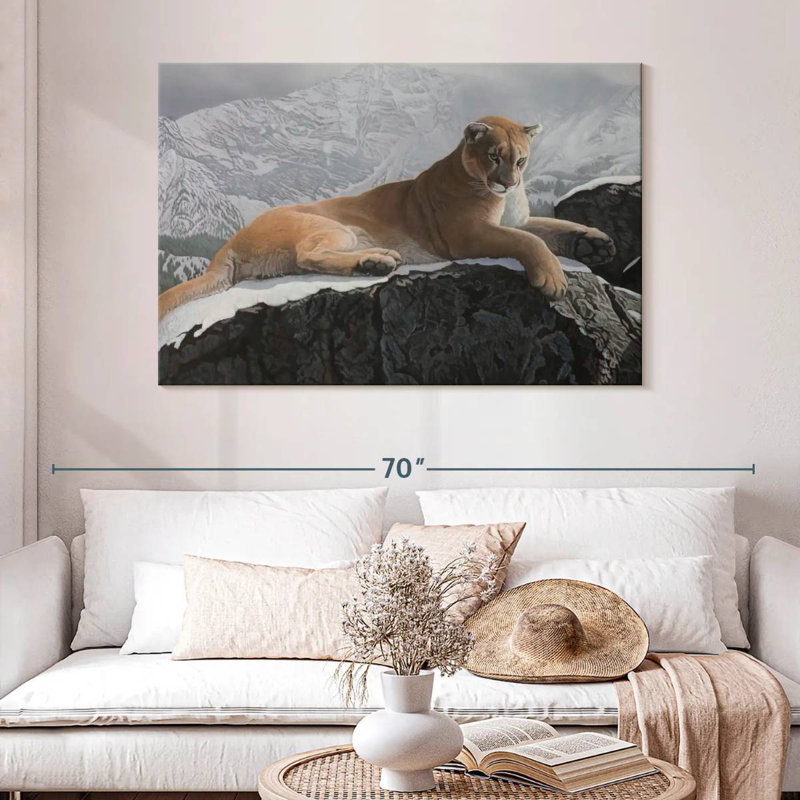 Brampt Alpine Hunter, 32" H x 48" W