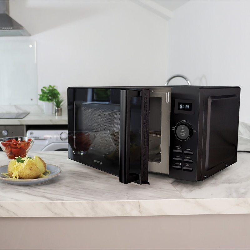 Statesman 20L 800W Digital Solo Microwave Black, Black