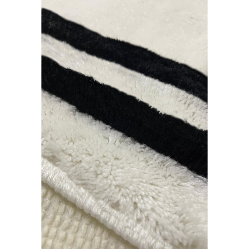 Premium Acrylic Bathmat Set (2 Pieces) - Antibacterial, Handmade, White | 23.6 x 39.4 inches & 19.7 x 23.6 inches | 100% Acrylic, Pile Height: 0.7-1.2 inches, 1.5 lbs/sq ft, Machine Washable for Easy Care