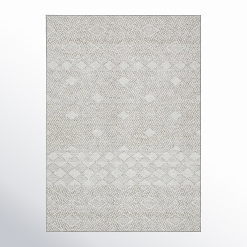 Lamanna Washable Geometric Indoor / Outdoor Rug, Rectangle 10' x 14'