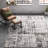 Kara Abstract White/Dark Gray Area Rug-1554081193