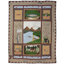 Gone Fishing Traditional Cotton Floral Quilt