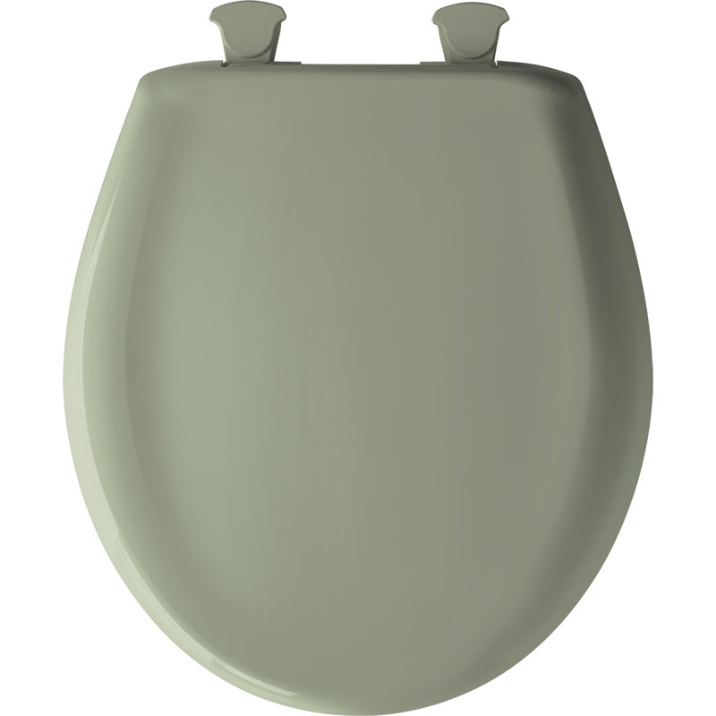 Siège de toilette rond en plastique, Bleu baie