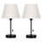 Modern LampBedside Table Lamp with USB Ports Set of 2