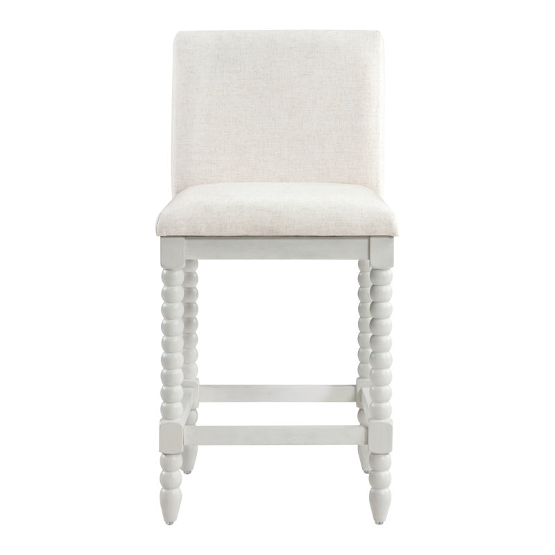 Tabouret à hauteur de comptoir Carlese, Lin