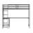 Riley Traditional Wood Slat Loft Bed with Integrated Desk & Ladder-88982630-72424423