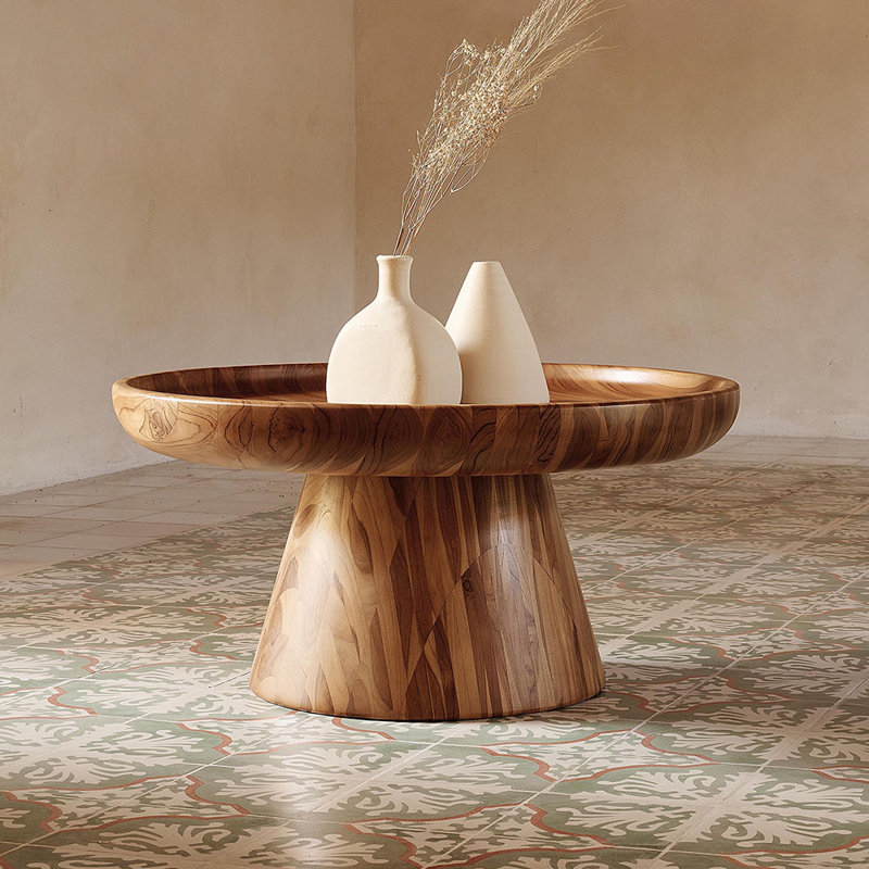 Table basse en bois massif, Naturel