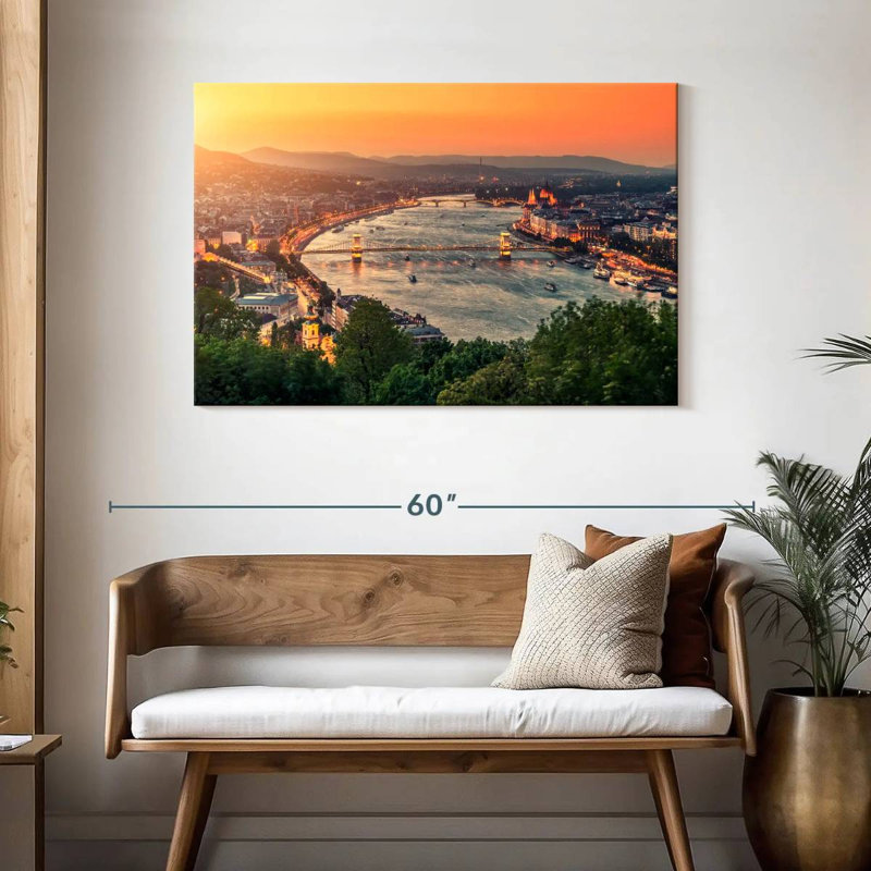 Nicci, paysage urbain de Budapest, H 30 po x l 45 po