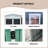 10FTx12FT Garden Shed, Grey, Aluminum Alloy Frame, Windows, Metal Anti-Corrosion