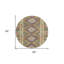Tapis rond 8 po