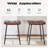Faux Leather Tufted Counter Stools Set of 12,Dark Brown-1716378380-1716378381