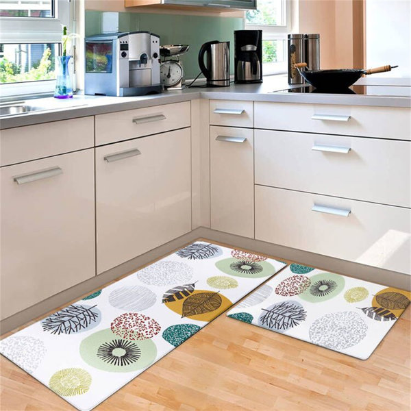 Sunlit Set of 2 Anti Fatigue Kitchen Floor Mat, Non Slip