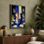 Chess and Flames Geometric 1 Piece Wrapped Canvas Wall Art-136787417-136787418