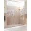 Stellar 100.25 in. x 78 in. Fully Frameless 3 Panel Inline Hinge Shower Door-608458747