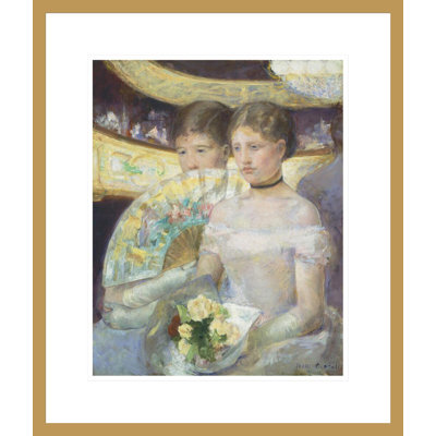 «The Loge» par Mary Cassatt - estampe numérique encadrée