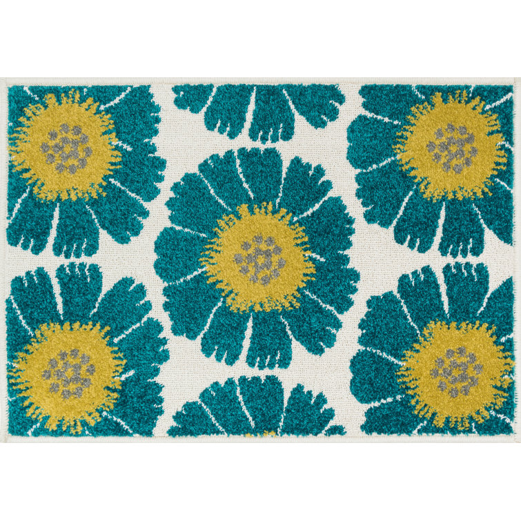 Tapis ivoire/bleu Laudenslager