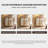 33.07" Brown Solid wood Ash Rattan Shoe Storage