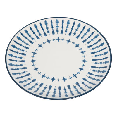  Dolomite 12.25 in. Off-White Everyday Platter