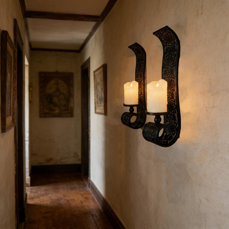 Wall Candle Sconce Set of 2