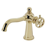 Kingston Brass Fuller Single-Handle 1-Hole Deck Mount Bathroom Faucet with Push Pop-Up