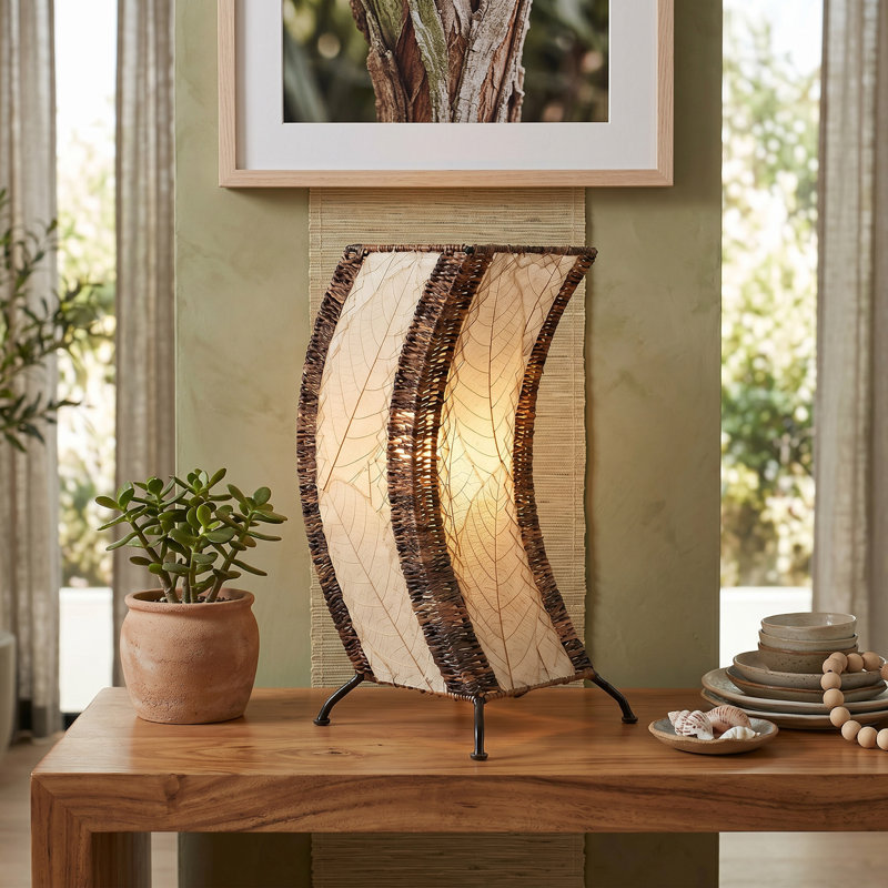 Quintan Metal Novelty Lamp, Natural