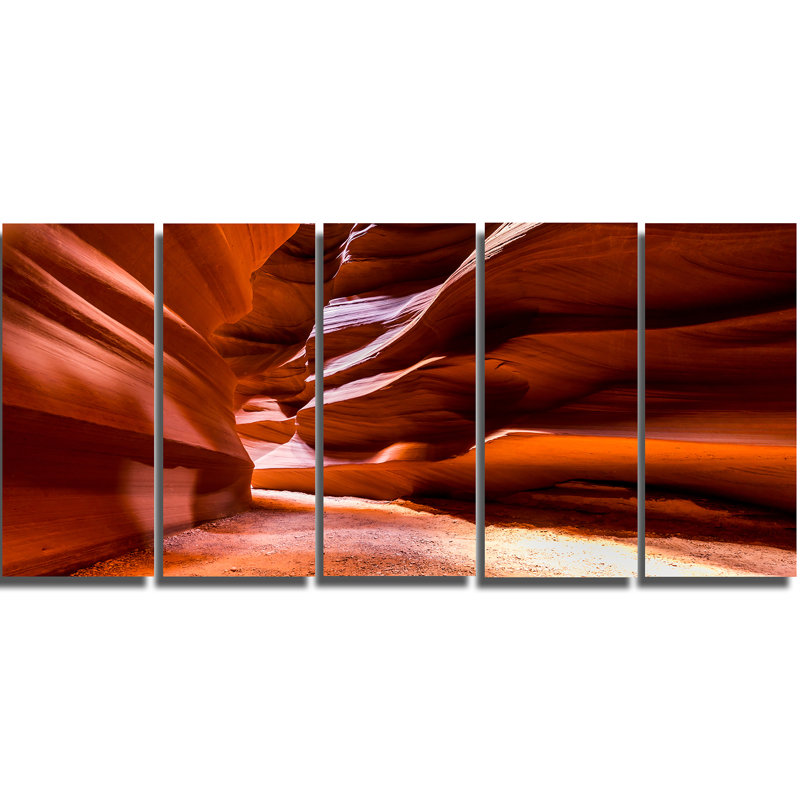 « souffle antilope canyon », ensemble de 5 toiles tendues
