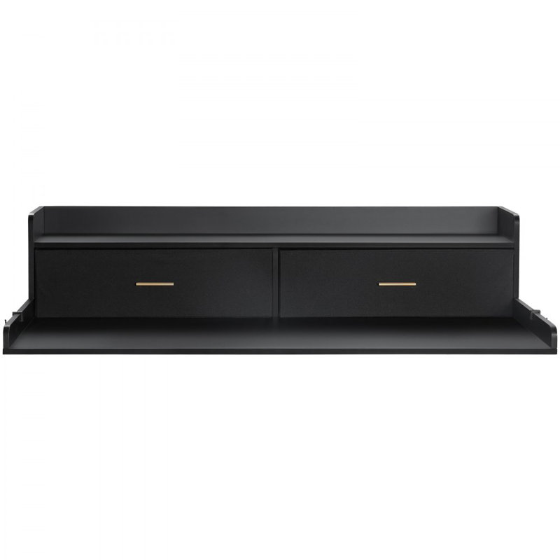 Washer Dryer Countertop, 27.5" Depth x 54" Width, Washer Dryer Wood Top for Laundry Room Organization with 2 Drawers & Shelf