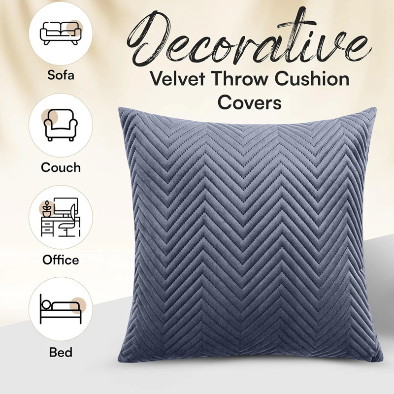 Square Throw Cushion Pad, Charcoal