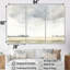 Ensemble de salon d'art mural beige-107767085-107767087