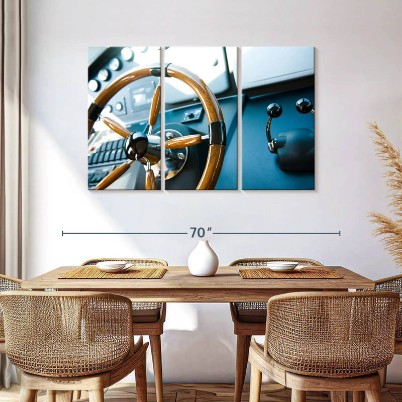 Mehar Luxury Yacht Helm, 36" H x 57" W