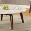Table basse en marbre blanc Gasha