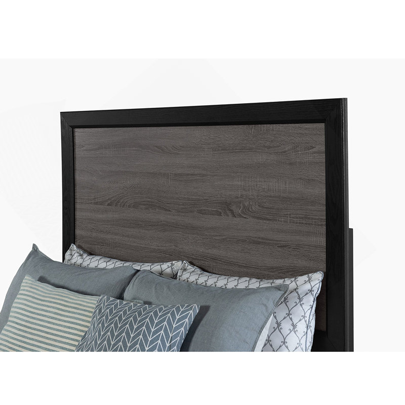 Grand lit Soluto gris et noir, Grand lit