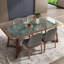 Ensemble de table de salle à manger Simple Vintage Green Rock-109872043