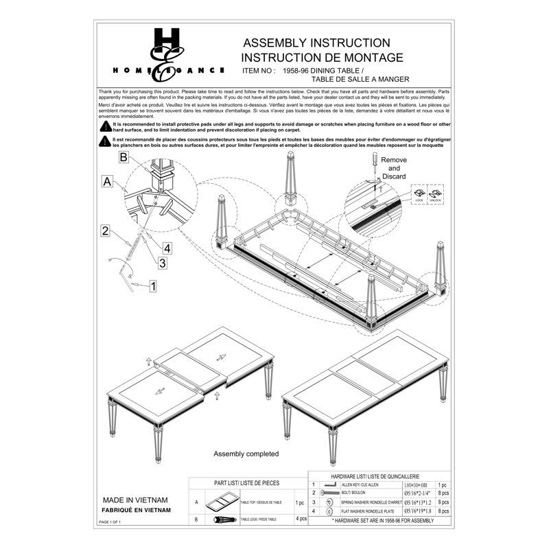 Senger Extendable Dining Table, Gray