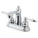 Kingston Brass Knight Two-Handle 3-Hole Deck Mount 4" Centerset Bathroom Faucet with Plastic Pop-Up