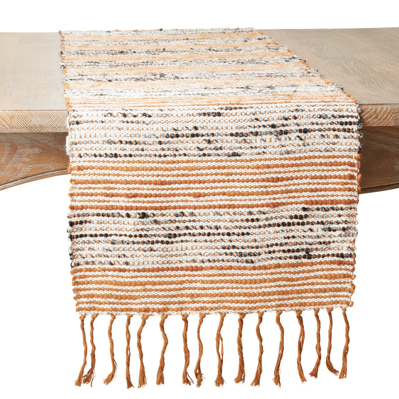 Striped Cotton Table Runner
