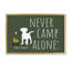 Toile flottante jamais encadrée «Never Camp Alone» par Dog Is Good-1682253778-1682253776