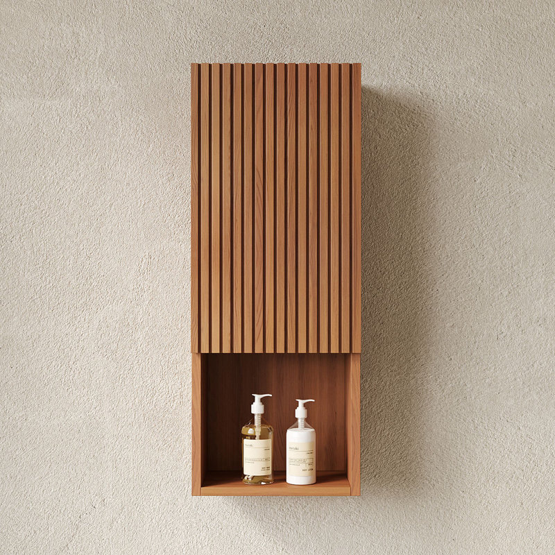 Bathroom Wall Mounted Cabinet, Narrow Storage Cabinet With Door And Shelves
