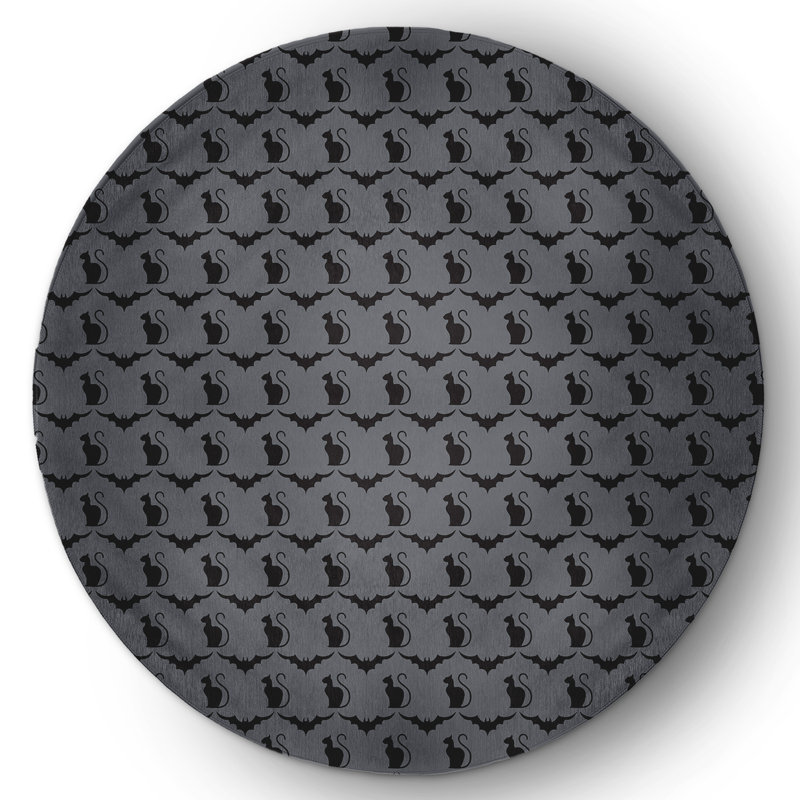 Davionta Chenille Indoor Rug, Round 5'