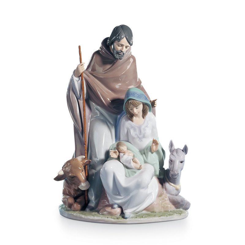 Joyful Event Figurine, Silver/Blue