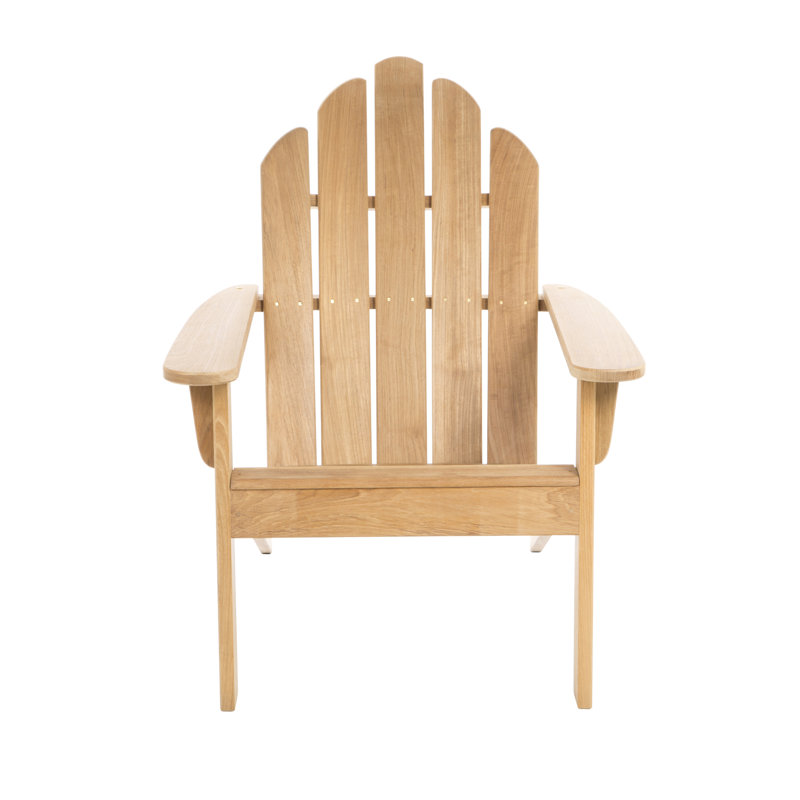 Adirondack Teak Chair, Natural