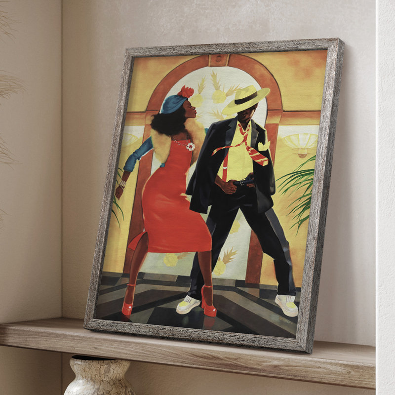 «Night Out I», reproduction encadrée - bois massif, H 11 po x l 9 po