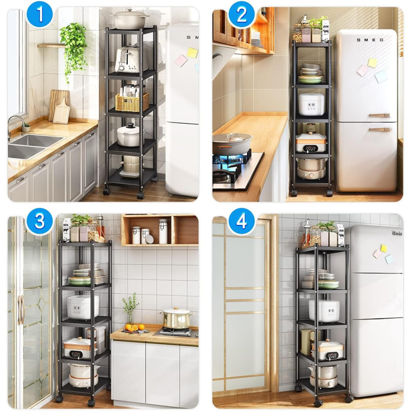 Leterra 17 " W Steel Adjustable Shelving Unit