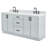 ARIEL Kellie 73 Double Sink Bathroom Vanity with Italian Carrara Marble Top-99405151